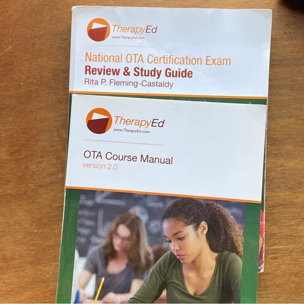 National OTA study exam and review guide + workbook